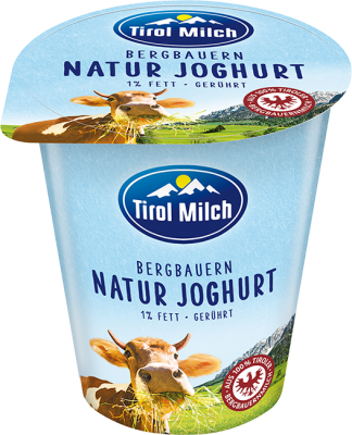 Tirol Milch Naturjoghurt 500g cremig gerührt 1%